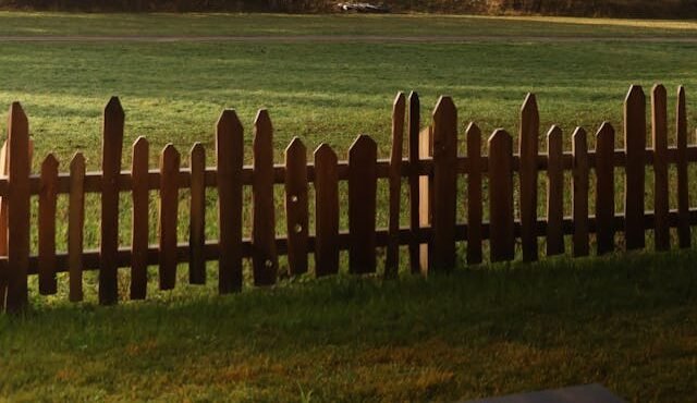 Wood fence